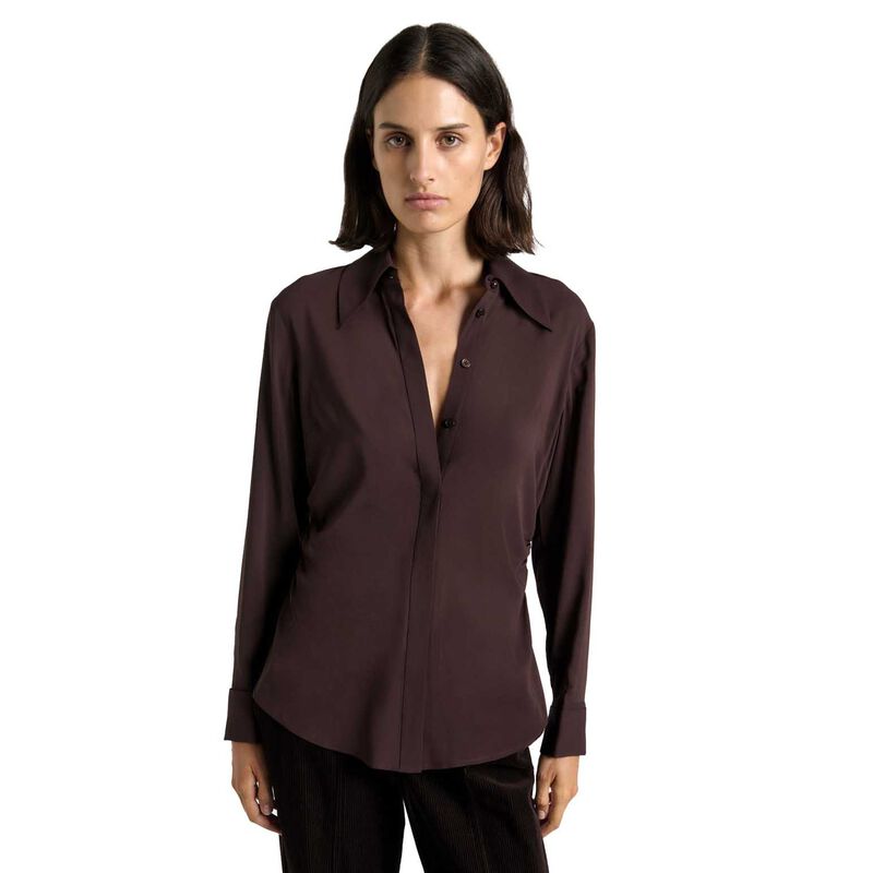 Cue Soft Viscose Ruched Shirt image number 3
